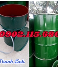 Hình ảnh: Thùng phuy sắt, thùng phi, thùng phuy sắt 220 lít nắp mở, thùng phuy đựng hóa chất, phuy sắt nắp mở đựng thực phẩm, thùn
