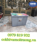Hình ảnh: Thùng rác 3 ngăn nắp lật
