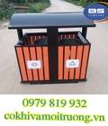 Hình ảnh: Thùng Rác 2 Ngăn Ngoài Trời