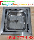 Hình ảnh:  Nơi bán Bếp lẩu 4 ngăn có nắp đặt âm bàn cho nhà hàng