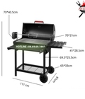 Hình ảnh: Bếp nướng than, ngoài trời tự xoay BBQ050