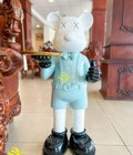 Hình ảnh: Bearbrick bồi bàn xanh lơ phối trắng