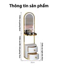 Hình ảnh: Bàn trang điểm kết hợp bàn đầu giường thông minh 