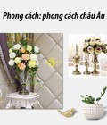 Hình ảnh: Bộ bình hoa thủy tinh luxury trang trí bàn ăn cao cấp