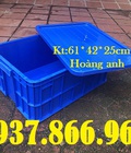 Hình ảnh: Cung cấp thùng nhựa có nắp, Thùng nhựa cao 25, khay nhựa màu xanh