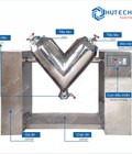 Hình ảnh: Máy trộn chữ V hai trục hiệu suất cao VH100 dung tích 100L
