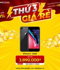 Hình ảnh: Săn sale Thứ 3 Giá rẻ Iphone 8 cũ chỉ từ 3.890k có tại TabletPlaza
