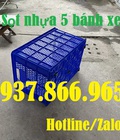 Hình ảnh: Giá sọt nhựa có bánh xe, sọt nhựa đẩy hàng, sọt nhựa công nghiệp tại hà nội
