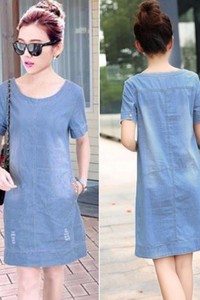 Đầm Jean Oversize suông BD134