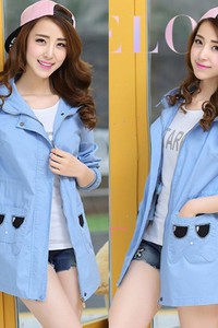 Áo khoác kaki nữ mắt túi BK21