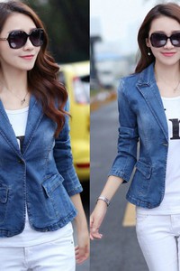 Áo khoác Jean dạng vest thu đông BV10