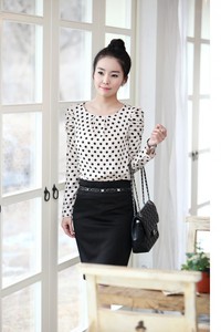 Áo sơ mi công sở chấm bi BA95