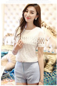 Áo sơ mi nữ ren xoắn BA90