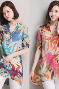 Áo sơ mi nữ họa tiết 3D BA88