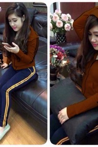 BB44 Bộ quần áo thể thao viền sọc