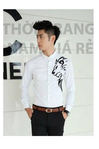 Áo Sơ Mi in Hình Sói Cao Cấp _TD165