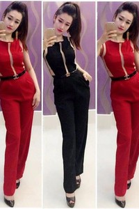 Jum dài sát nách phối viền kèm belt đồng VJ58