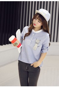 Áo sơ mi kẻ sọc from rộng TB0174