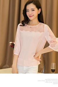 Áo kiểu tay lỡ cách điệu gợn sóng TB0124