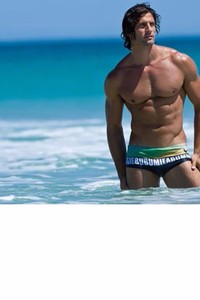 Quần bơi Aussiebum hoa văn - Hàng Thái Lan màu đen