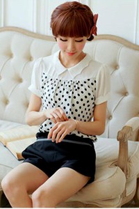 Áo Sơ mi chấm bị công sở