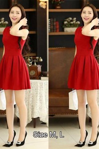 Đầm xòe chân váy xếp ly - sp.00942