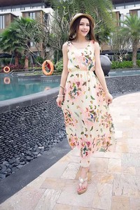 Đầm maxi đi biển họa tiết bướm sp.01015