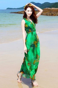 Đầm hoa tranh pamma - sp 00808x