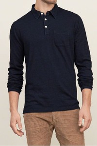 Áo Thun Nam Abercrombie and Fitch True Indigo Dye Polo