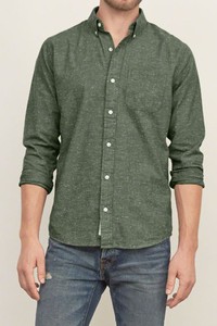 Áo Sơ Mi Nam Abercrombie and Fitch Textured Shirt