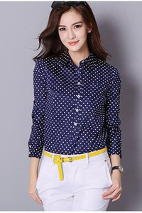 Áo sơ mi chấm bi levi mã sp.01003