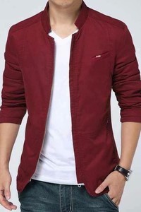 XAK68 - Áo khoác kaki giả vest mẫu mới đỏ
