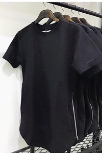 KAT001 - áo thun zip dây kéo cá tính - ĐEN