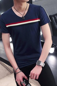 Bb1778 - áo thun phố I  sọc tay cực hot - xanh đen