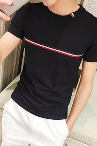 Bb1740 - áo thun sọc ngực 2 màu mẫu mới  cực hot