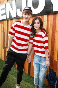 BB1715 - Áo thun nam sọc cao cấp màu đỏ