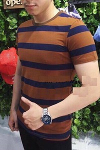 BT074 - Áo thun nam Hàn Quốc sọc thời trang