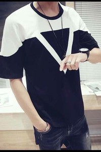 BB1693 - Áo thun phối màu HQ cao cấp màu đen