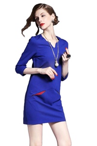 Đầm thun suông phối túi