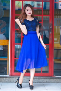 Đầm voan dự tiệc sang trọng