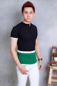 XP019 - Áo polo cổ trụ phối màu cá tính