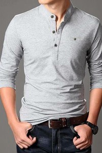 XTR002 - Áo thun thu đông cổ trụ cá tính