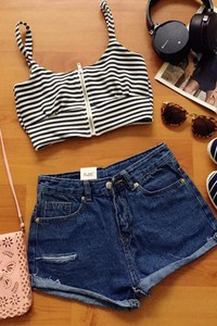 Quần short jean