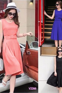 Jum liền ống rộng nơ eo