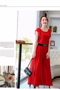 Bộ jumpsuit voan tay cánh tiên kèm belt