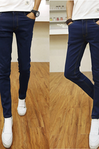 Quần Jeans nam phong cách đơn giản nam tính màu xanh đen