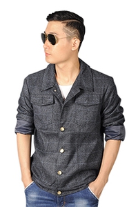 Áo khoác nam sọc caro 2 lớp - AK387