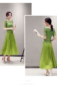 Y006 Đầm dạ hội phối ren cao cấp