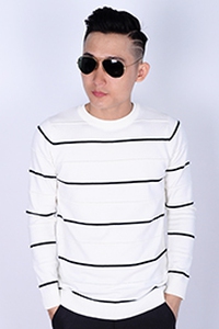 Áo len nam tay dài thời trang sọc ngang 853 02001520107