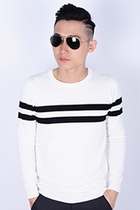 Áo len nam tay dài thời trang sọc ngang 902 02001500101
